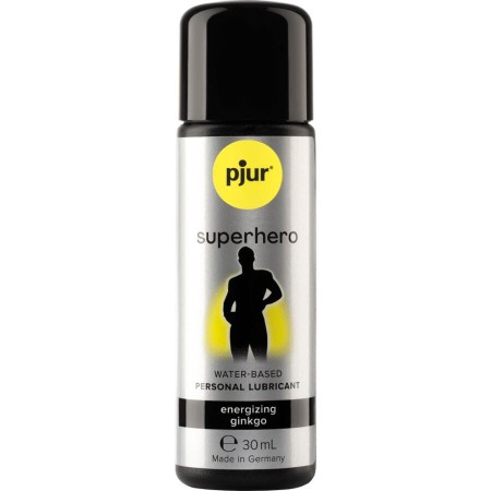 Gel lubrifiant Pjur – Superhero Energizing Ginkgo, pe bază de apă, pentru stimulare masculină și energie sporită, 30 ml