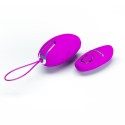 Ou vibrator PrettyLove - Jacqueline, cu telecomandă, 12 funcții de vibrație, din silicon, mov