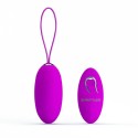 Ou vibrator PrettyLove - Jacqueline, cu telecomandă, 12 funcții de vibrație, din silicon, mov