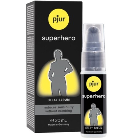 Serum Pjur – Superhero Concentrated, pentru întârzierea ejaculării și performanță prelungită, 20 ml