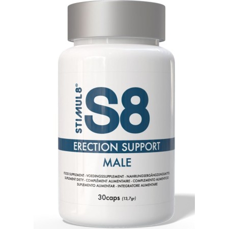 Supliment alimentar S8 - Erection Support, pentru erecții puternice, energie și performanțe sexuale îmbunătățite, 30 buc