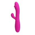 Vibrator PrettyLove - Snappy Rechargeble, cu 30 de funcții de vibrație, silicon, roz, 19,5 cm