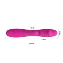 Vibrator PrettyLove - Snappy Rechargeble, cu 30 de funcții de vibrație, silicon, roz, 19,5 cm